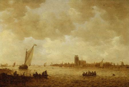 Jan josephsz van goyen View of Dordrecht Norge oil painting art